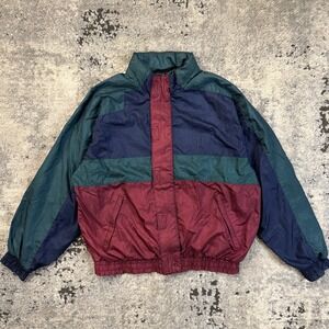 Vintage Wilson Thomas E. Wilson Colorblock Windbreaker Jacket Size Large